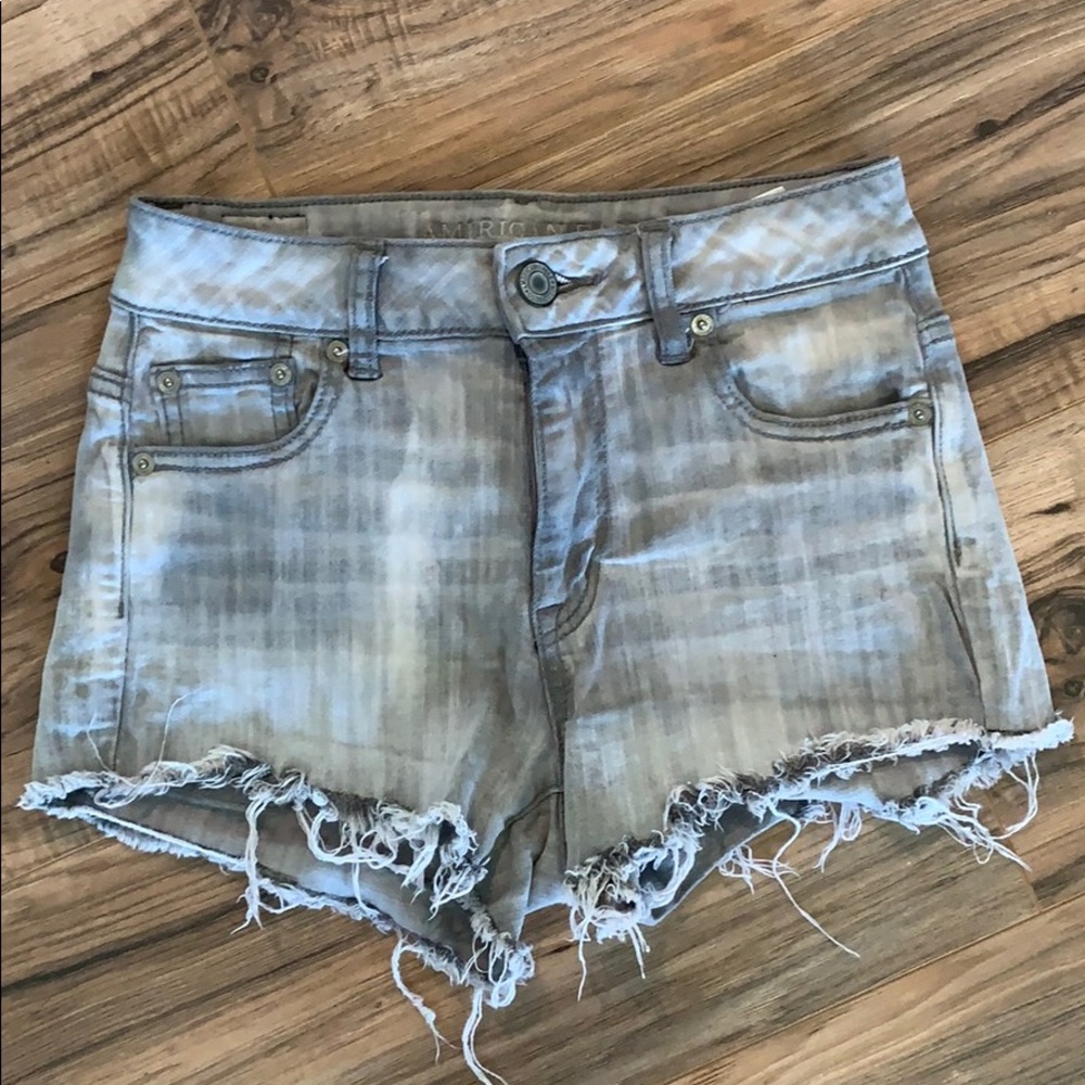 SOLD! American Eagle super stretch gray jean shorts